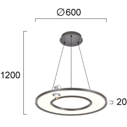Lampa wisząca ERICE LNV0066334 Lunaveri