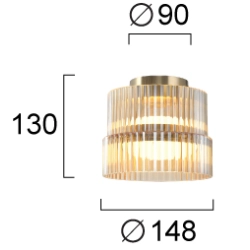 Plafon GALLURA LNV0066434 Lunaveri
