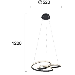 Lampa wisząca RAGUSA LNV0067424 Lunaveri