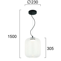 Lampa wisząca AVOLA LNV0068134 Lunaveri