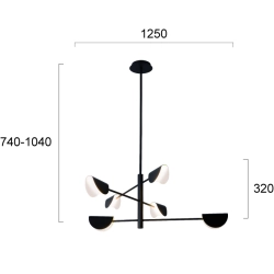 Lampa wisząca CIDIO LNV0068424 Lunaveri