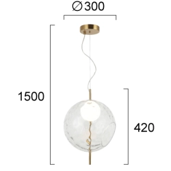 Lampa wisząca ERICANO LNV0072034 Lunaveri