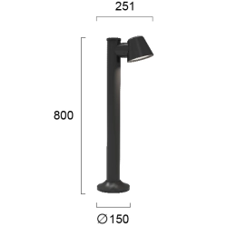 Lampa stojąca zewnętrzna NASTRINO LNV0072824 Lunaveri