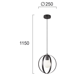 Lampa wisząca PESCI LNV0073324 Lunaveri