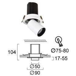 Lampa sufitowa ALFI LNV0074034 Lunaveri