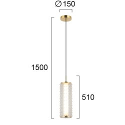 Lampa wisząca ASSISI LNV0074924 Lunaveri