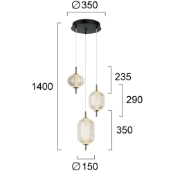 Lampa wisząca LIVENZA LNV0077924 Lunaveri