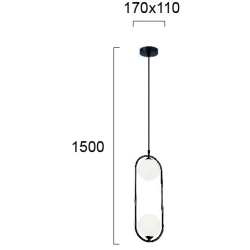 Lampa wisząca LAZZA LNV0078024 Lunaveri