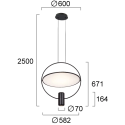 Lampa wisząca MONO LNV0079134 Lunaveri