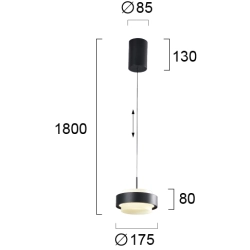 Lampa wisząca GIOIA LNV0079234 Lunaveri