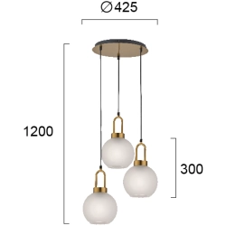 Lampa wisząca TRE LNV0079424 Lunaveri