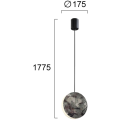 Lampa wisząca MERIGGIA LNV0080034 Lunaveri