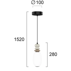 Lampa wisząca TINI LNV0080334 Lunaveri