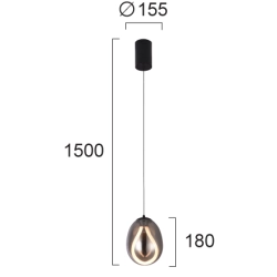 Lampa wisząca FATA LNV0081134 Lunaveri