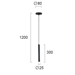 Lampa wisząca LANGHE LNV0082803 Lunaveri