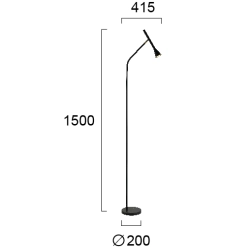 Lampa podłogowa FICO LNV0083824 Lunaveri