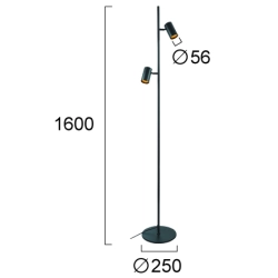 Lampa podłogowa FOGLIA LNV0086134 Lunaveri