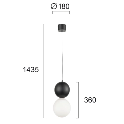 Lampa wisząca REGGIA LNV0086324 Lunaveri