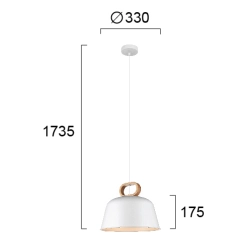 Lampa wisząca PER LNV0086624 Lunaveri