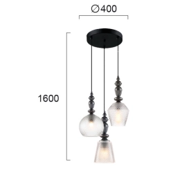 Lampa wisząca GIOCARE LNV0089614 Lunaveri