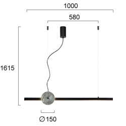Lampa wisząca MERIGGIA LNV0090034 Lunaveri