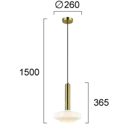 Lampa wisząca VIMINI LNV0090134 Lunaveri