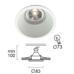 Oprawa wpuszczana BELLARIA LNV0092814 Lunaveri