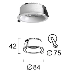 Oprawa wpuszczana CASCATA LNV0094334 Lunaveri