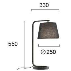 Lampa stołowa ADRIA LNV0094714 Lunaveri