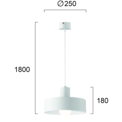 Lampa wisząca ADIGE LNV0094814 Lunaveri