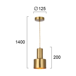Lampa wisząca SOLISA LNV0095624 Lunaveri