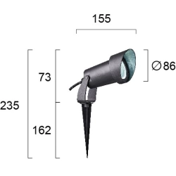 Reflektor ogrodowy ZILO LNV0096524 Lunaveri