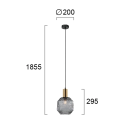 Lampa wisząca SOGNI LNV0096624 Lunaveri