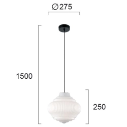 Lampa wisząca LETTERA LNV0097814 Lunaveri