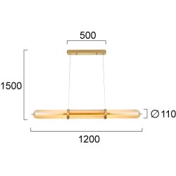 Lampa wisząca NACERA LNV0098334 Lunaveri