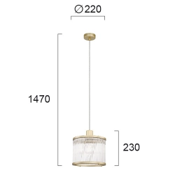 Lampa wisząca BRINDI LNV0098524 Lunaveri