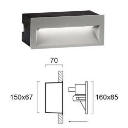 Oprawa wpuszczana FLAMMA LNV0098914 Lunaveri
