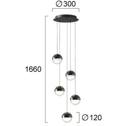 Lampa wisząca AMIATA LNV0099234 Lunaveri