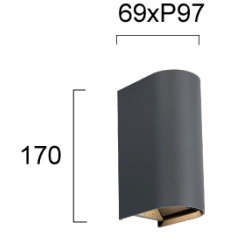 Kinkiet zewnętrzny PENSIO LNV1003434 Lunaveri