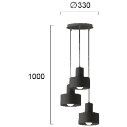 Lampa wisząca ADIGE LNV1005814 Lunaveri