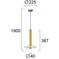 Lampa wisząca ARIOSA LNV1010234 Lunaveri