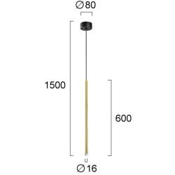 Lampa wisząca SIETE LNV1011924 Lunaveri