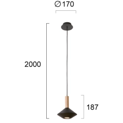 Lampa wisząca BASSO LNV1015324 Lunaveri