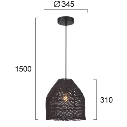 Lampa wisząca LAVERIO LNV1024034 Lunaveri