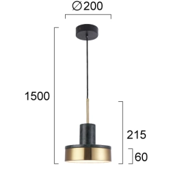 Lampa wisząca PIENZA LNV1025924 Lunaveri
