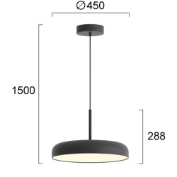 Lampa wisząca JESO LNV1026234 Lunaveri