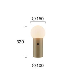 Lampa stołowa CAMILLA LNV1029434 Lunaveri