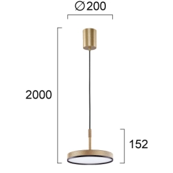 Lampa wisząca ZOLINA LNV1030034 Lunaveri