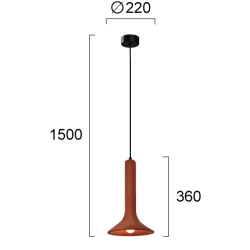 Lampa wisząca TUO LNV1030924 Lunaveri