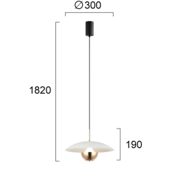 Lampa wisząca PIZZO LNV1032924 Lunaveri